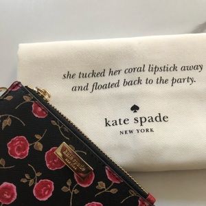 Floral Kate spade ♠️ keychain coin purse